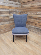 Mid Century Accent Chair Upholstered Fabric Lounge Bedroom Chair Retro Chic