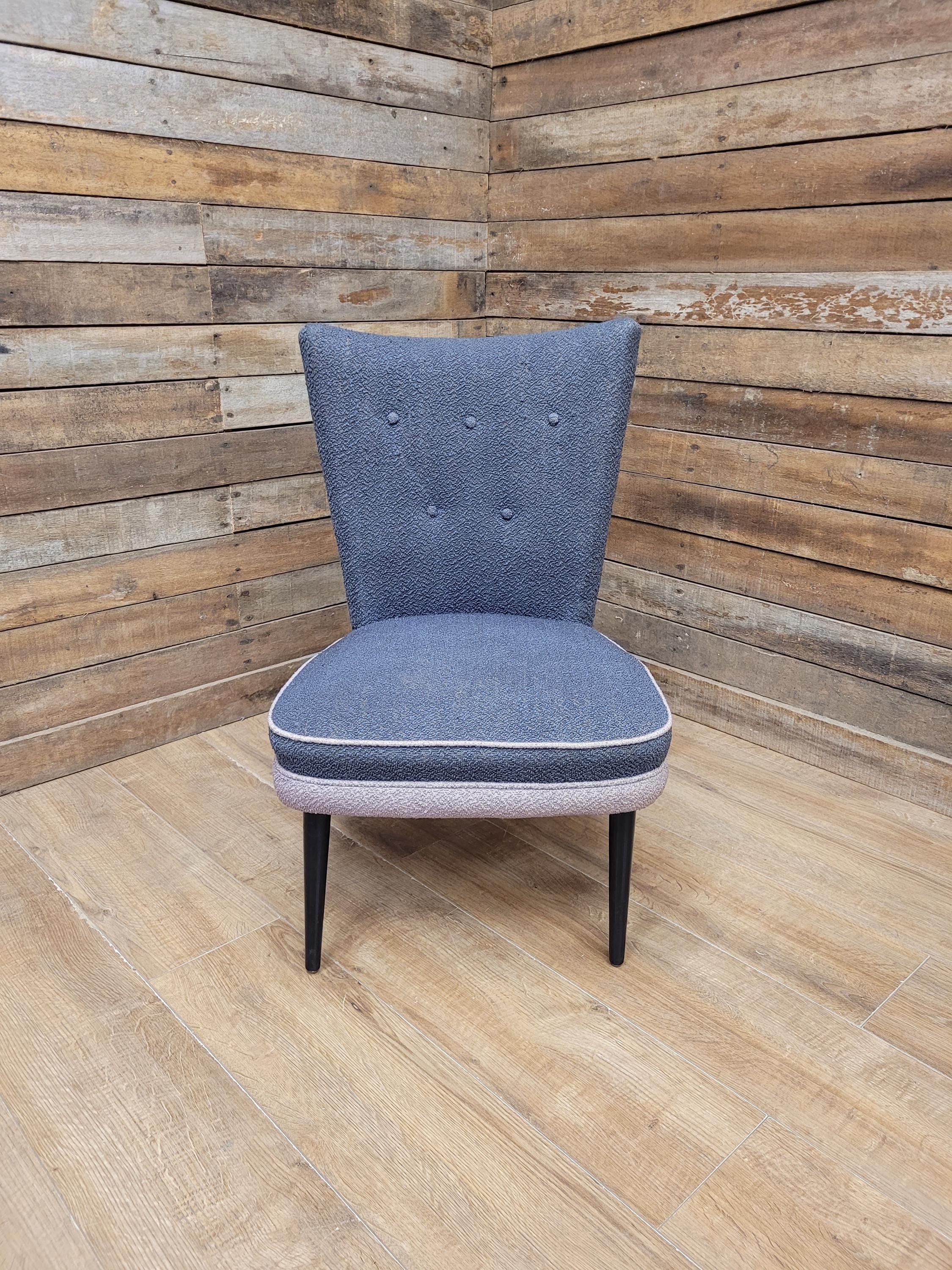 Mid Century Accent Chair Upholstered Fabric Lounge Bedroom Chair Retro Chic