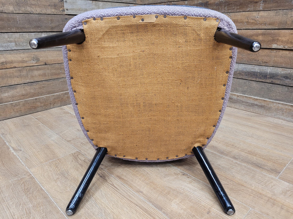 Mid Century Accent Chair Upholstered Fabric Lounge Bedroom Chair Retro Chic
