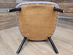 Mid Century Accent Chair Upholstered Fabric Lounge Bedroom Chair Retro Chic