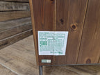 Ducal Pine Display Cabinet Glazed Doors Vintage Storage Cupboard