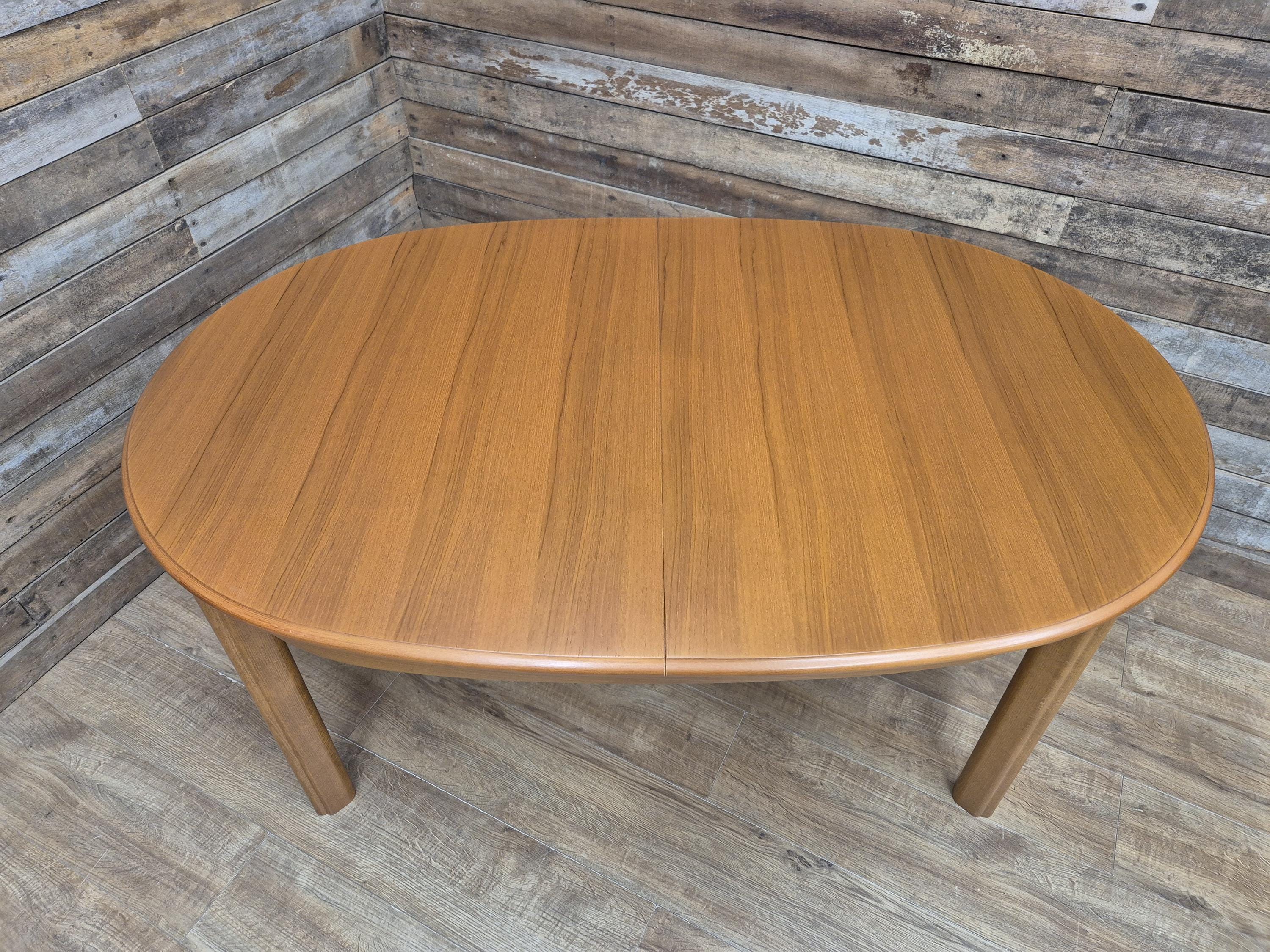 MCM Teak Extending Dining Table Morris Of Glasgow Mid Century Retro Chic