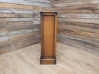 Wood Bros Old Charm Oak Bookcase Vintage Carved Cupboard Drawer Cabinet