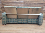 Geometric Fabric Art Deco Style Suite Vintage Sofa Armchairs Modular Sectional