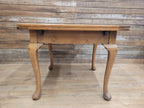 Vintage Oak Drop Leaf Dining Table Extendable Farmhouse Style Golden Oak