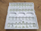 Glass Chess Set Wrought Iron Table Vintage Style