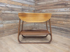 E&S Tea Trolley Teak Mid Century Folding Drop Leaf Stand Cocktail Trolley