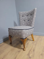 Mid Century Upholstered Nursing Chair Fireside Chair Vintage