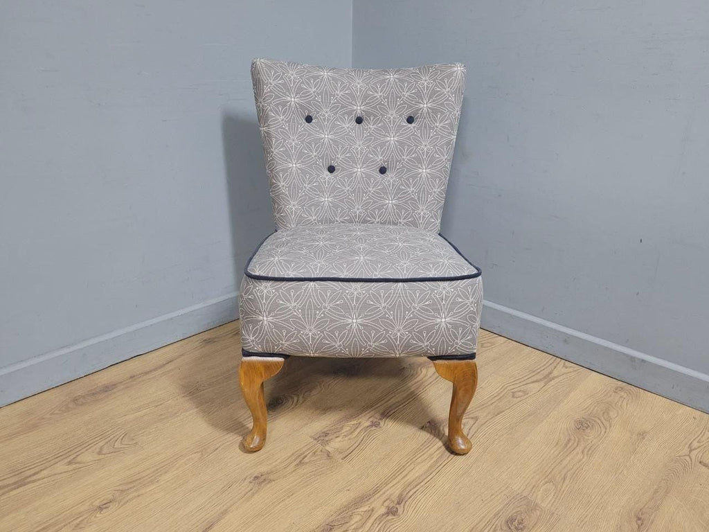 Mid Century Upholstered Nursing Chair Fireside Chair Vintage