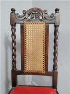 Ebonised Oak Bergere Barley Twist Chair Hall Bedroom Chair Great Patina Antique