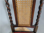 Ebonised Oak Bergere Barley Twist Chair Hall Bedroom Chair Great Patina Antique