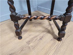 Ebonised Oak Bergere Barley Twist Chair Hall Bedroom Chair Great Patina Antique