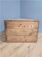 Pine Storage Chest Wooden Blanket Box Rustic Trunk Large Ottoman Vintage
