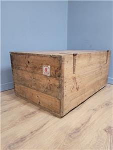 Pine Storage Chest Wooden Blanket Box Rustic Trunk Large Ottoman Vintage