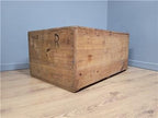 Pine Storage Chest Wooden Blanket Box Rustic Trunk Large Ottoman Vintage