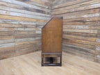 Oak Bureau Desk Writing Desk Fall Front Vintage Storage Drawers With Key