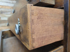 Oak Bureau Desk Writing Desk Fall Front Vintage Storage Drawers With Key