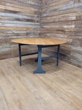 Ercol Elm Drop Leaf Blonde Dining Table Model 610 Fusion Painted Base