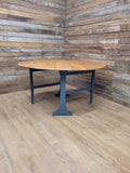 Ercol Elm Drop Leaf Blonde Dining Table Model 610 Fusion Painted Base
