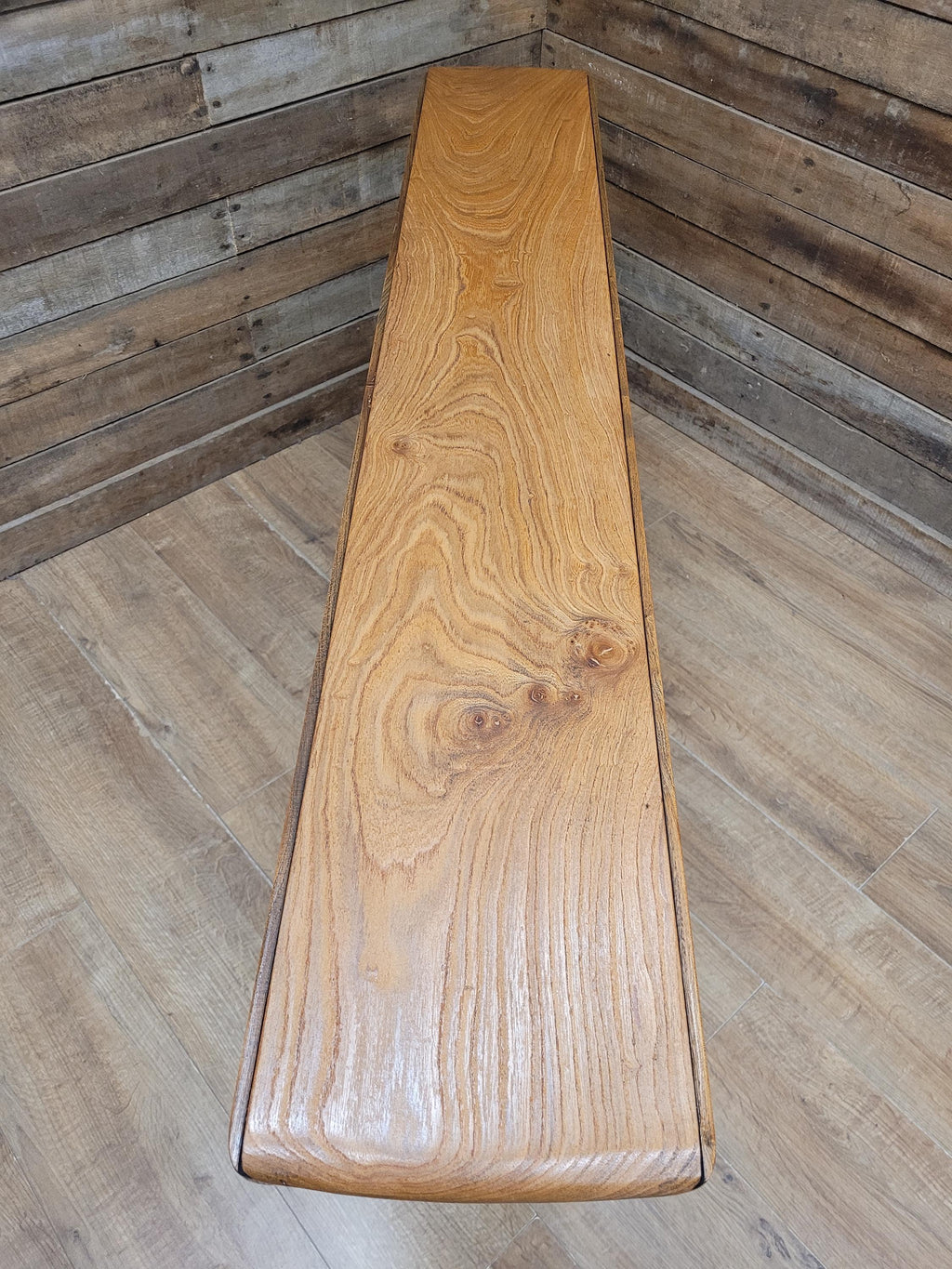 Ercol Elm Drop Leaf Blonde Dining Table Model 610 Fusion Painted Base