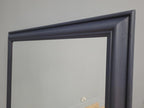 Pine Framed Wall Mirror Bevel Edge Fusion Blue Hand Painted Large Mirror