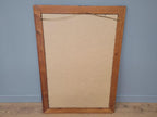 Pine Framed Wall Mirror Bevel Edge Fusion Blue Hand Painted Large Mirror