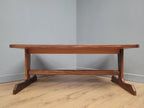MCM G Plan Teak Coffee Table Tile Top Trestle Mid Century Retro Chic