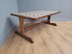 MCM G Plan Teak Coffee Table Tile Top Trestle Mid Century Retro Chic