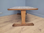 MCM G Plan Teak Coffee Table Tile Top Trestle Mid Century Retro Chic