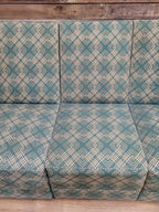 Geometric Fabric Art Deco Style Suite Vintage Sofa Armchairs Modular Sectional