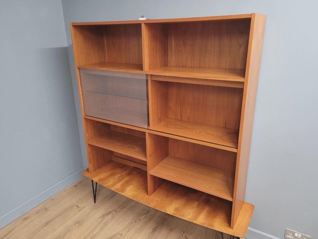 Domino Teak Shelving Unit Mid Century Danish Display Cabinet
