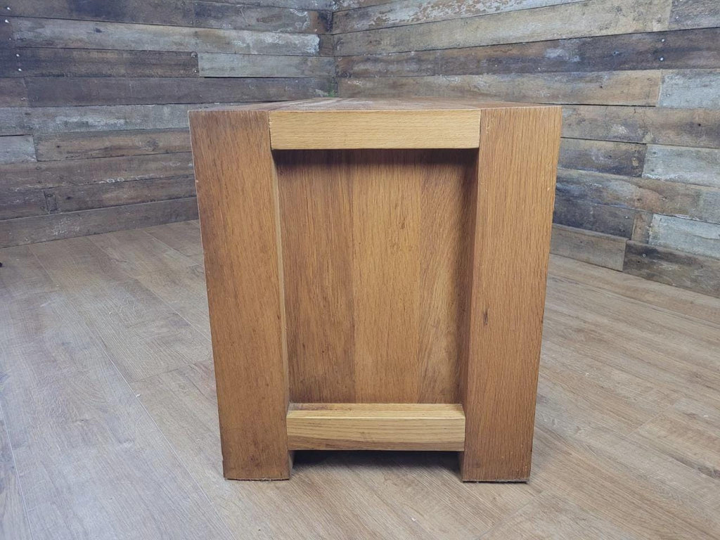 Oak TV Unit Media Cabinet Contemporary Low Sideboard Storage