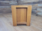 Oak TV Unit Media Cabinet Contemporary Low Sideboard Storage