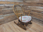 Ercol Windsor Rocking Chair Elm Beech Hoop Back Armchair Blue Label