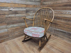 Ercol Windsor Rocking Chair Elm Beech Hoop Back Armchair Blue Label