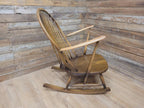 Ercol Windsor Rocking Chair Elm Beech Hoop Back Armchair Blue Label