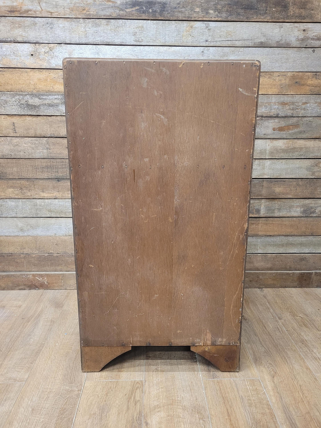 Vintage Slim Bureau Writing Desk Chest Fall Front Drawers Storage