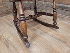 Vintage Oak Rocking Chair Spindle Back Armchair Traditional Wooden