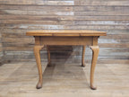 Vintage Oak Drop Leaf Dining Table Extendable Farmhouse Style Golden Oak
