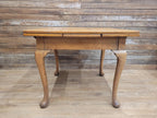 Vintage Oak Drop Leaf Dining Table Extendable Farmhouse Style Golden Oak