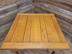 Vintage Oak Drop Leaf Dining Table Extendable Farmhouse Style Golden Oak