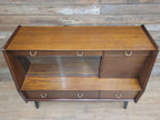 G Plan Teak Sideboard Display Cabinet Mid Century Glass Doors