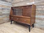G Plan Teak Sideboard Display Cabinet Mid Century Glass Doors