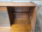 G Plan Teak Sideboard Display Cabinet Mid Century Glass Doors