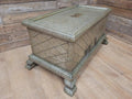 Indian Brass Clad Dowry Chest Coffee Table Storage Trunk
