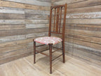Arts And Crafts Oak Chair William Morris Strawberry Thief Antique Bedroom Chair