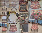 Arts And Crafts Oak Chair William Morris Strawberry Thief Antique Bedroom Chair