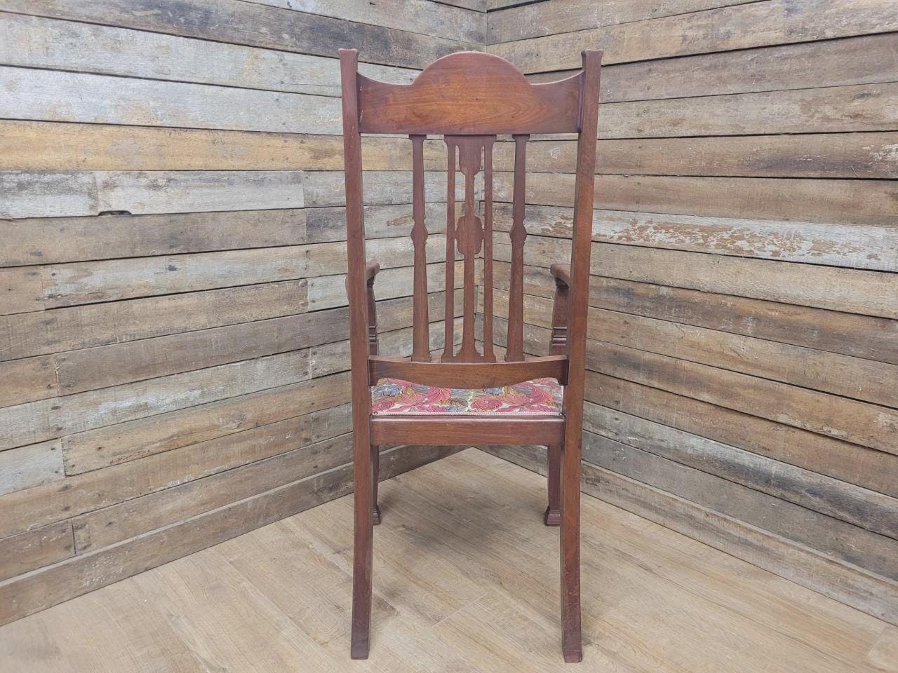 Arts And Crafts Armchair William Morris Acanthus Upholstery Antique