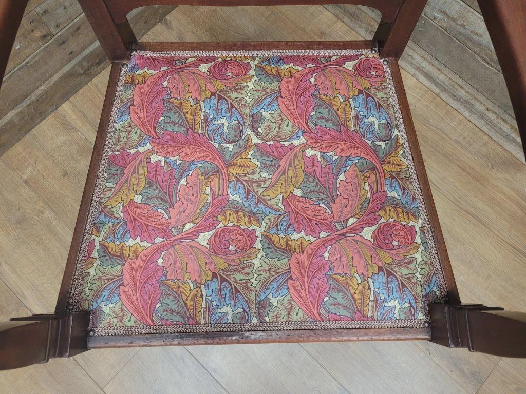 Arts And Crafts Armchair William Morris Acanthus Upholstery Antique