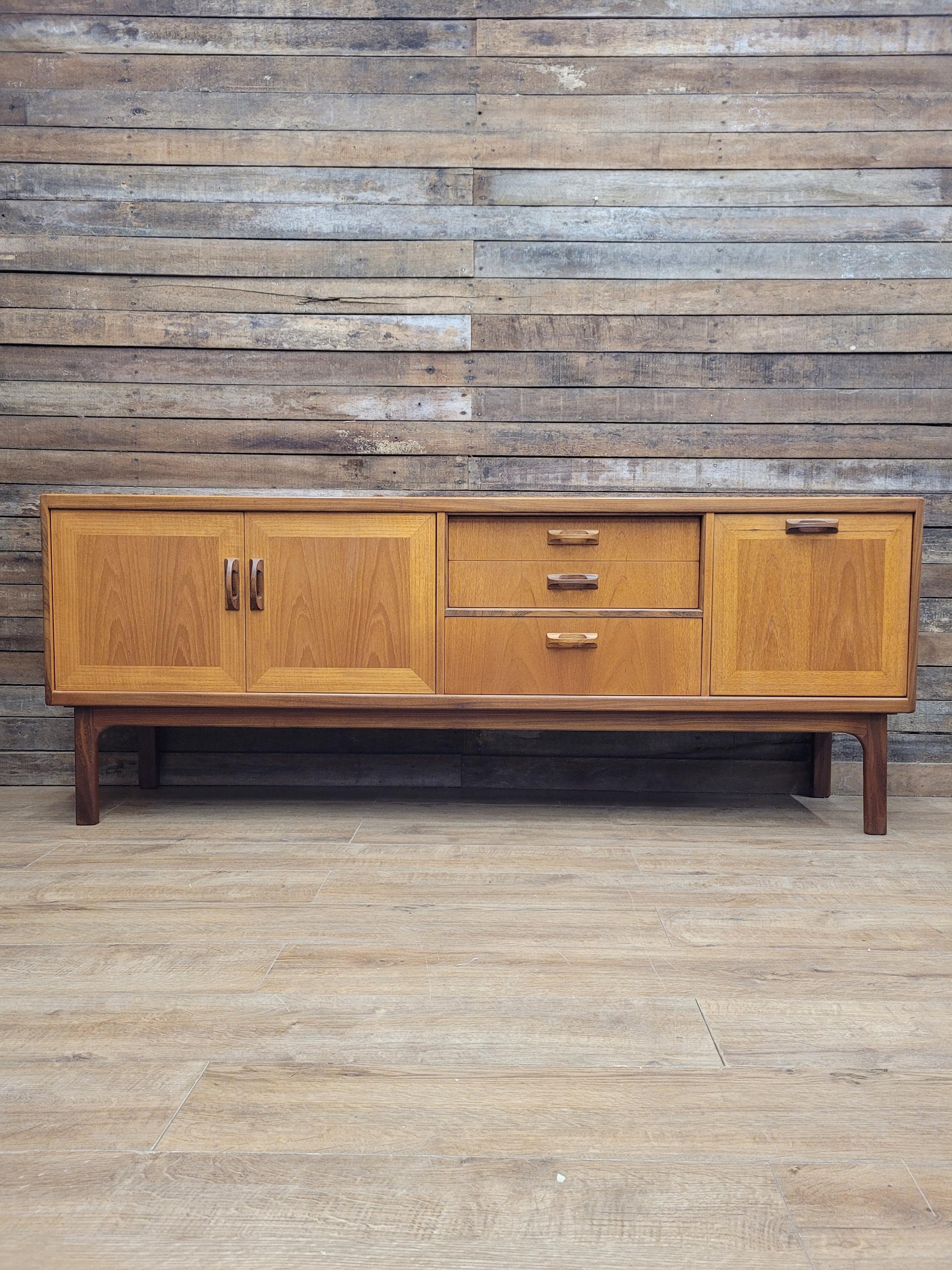 G Plan Sierra Teak Sideboard Seven Foot Mid Century Cabinet MCM Credenza